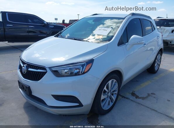 KL4CJASB9JB710366 2018 BUICK ENCORE White Vista tres cuartos delantera izquierda