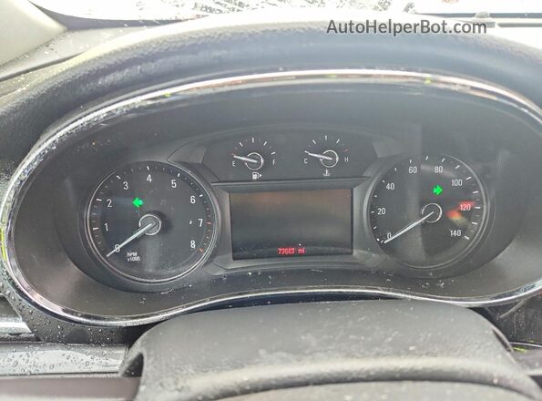 KL4CJASM9NB510207 2022 BUICK ENCORE White ხელსაწყოთა პანელის ხედი
