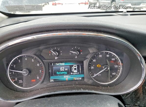 KL4CJESB7HB134598 2017 BUICK ENCORE Black Widok zestawu wskaźników