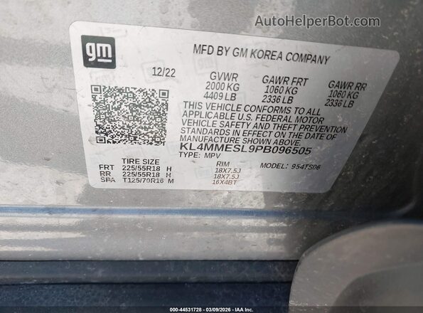 KL4MMESL9PB096505 2023 BUICK ENCORE Gray Engine compartment view
