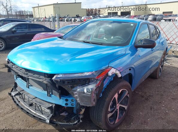 KL77LGEP3SC062849 2025 CHEVROLET TRAX Синий Передняя левая четверть
