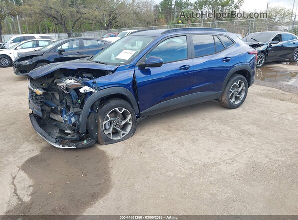 KL77LHE29RC214315 2024 CHEVROLET TRAX Blue Передня ліва чверть