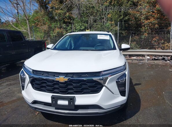 KL77LHEP6SC171926 2025 CHEVROLET TRAX White Вид щитка приладів