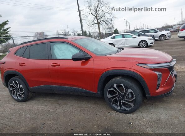 KL77LJE28RC034721 2024 CHEVROLET TRAX Оранжевый Вид задней части салона