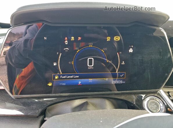 KL77LJEP1SC058389 2025 CHEVROLET TRAX Silver Instrument cluster view