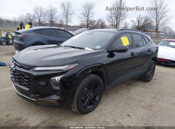 KL77LKEP3SC136242 2025 CHEVROLET TRAX Black Առջևի ձախ երեք քառորդ տեսարան