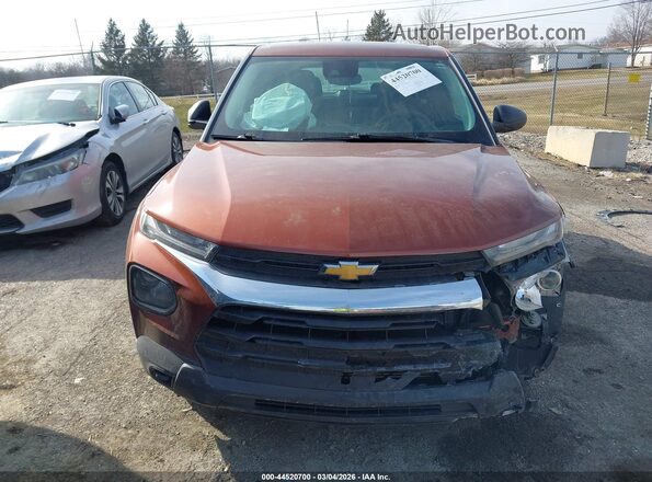 KL79MMS22MB012515 2021 CHEVROLET TRAILBLAZER Orange Widok zestawu wskaźników