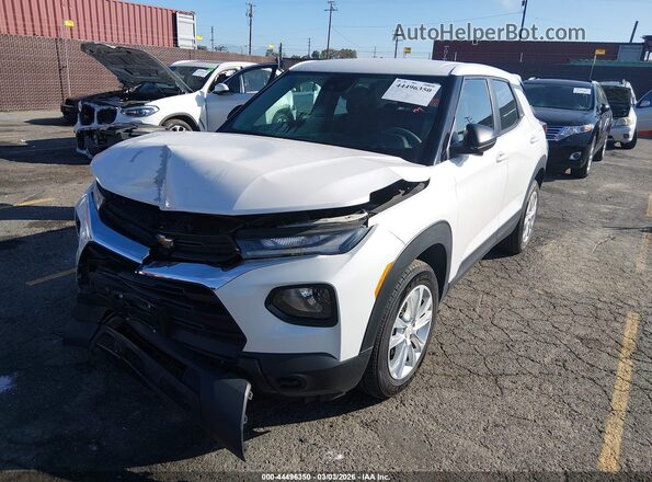 KL79MMS22MB169543 2021 CHEVROLET TRAILBLAZER White Vista tres cuartos delantera izquierda