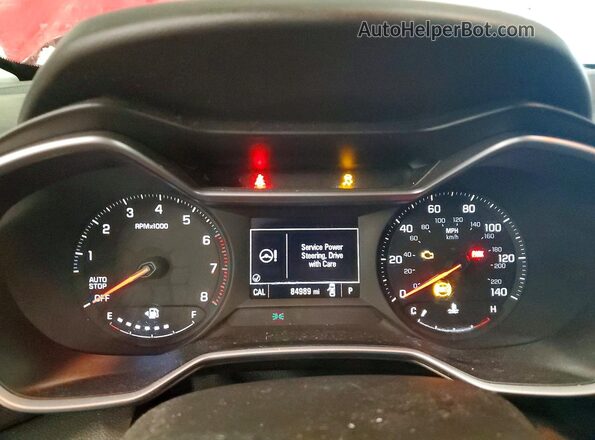KL79MMS24MB143574 2021 CHEVROLET TRAILBLAZER Red Вид щитка приладів