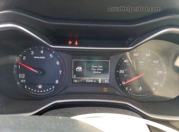 KL79MMS25NB116319 2022 CHEVROLET TRAILBLAZER Gray Вид щитка приладів