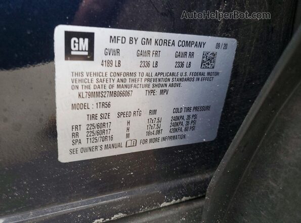 KL79MMS27MB066067 2021 CHEVROLET TRAILBLAZER Blue სალონის 360-გრადუსიანი ხედი
