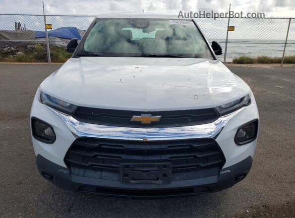 KL79MMS29MB060092 2021 CHEVROLET TRAILBLAZER White Widok z przodu