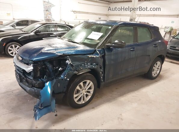 KL79MNSL9MB025907 2021 CHEVROLET TRAILBLAZER Blue Передня ліва чверть