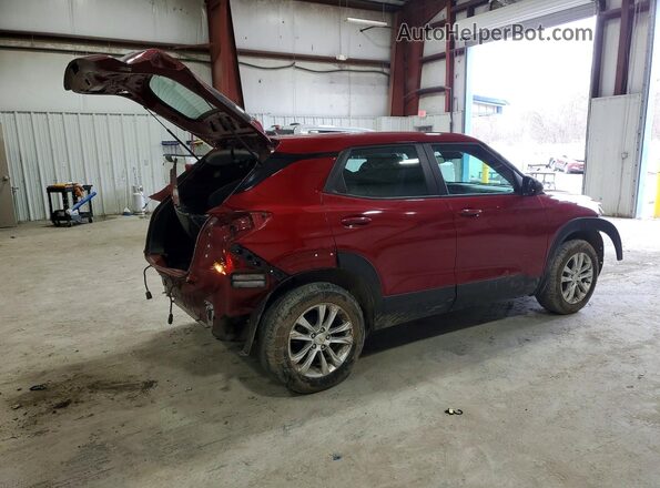 KL79MNSLXMB007125 2021 CHEVROLET TRAILBLAZER Red Rear right