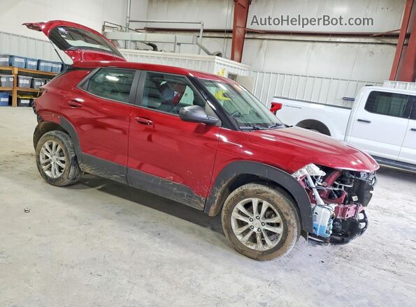 KL79MNSLXMB007125 2021 CHEVROLET TRAILBLAZER Red Front right