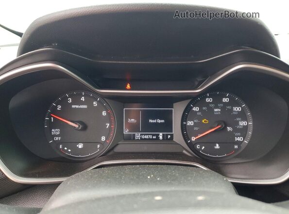 KL79MNSLXMB053571 2021 CHEVROLET TRAILBLAZER Blue Instrument cluster view