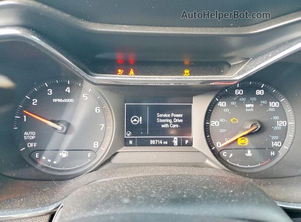 KL79MPS24MB017300 2021 CHEVROLET TRAILBLAZER Black Vista del cuadro de instrumentos