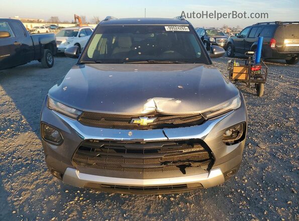 KL79MPSL8MB125489 2021 CHEVROLET TRAILBLAZER Gray Вид спереду