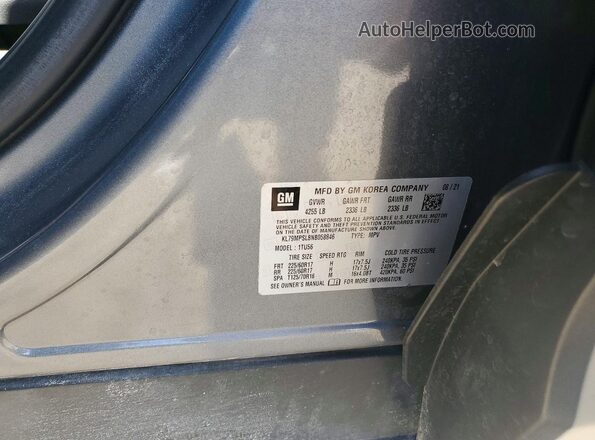 KL79MPSL8NB058846 2022 CHEVROLET TRAILBLAZER Gray Շարժիչի բաժամունքի տեսք