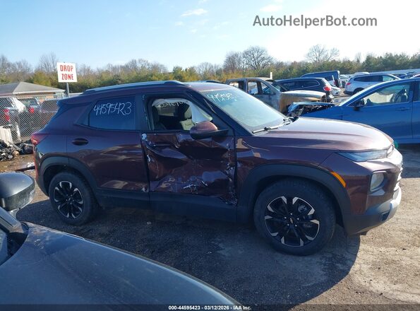 KL79MPSL9NB047077 2022 CHEVROLET TRAILBLAZER Maroon Вид задньої частини салону