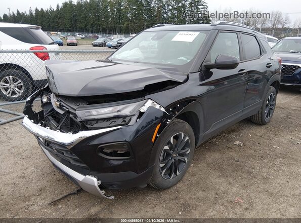 KL79MRSL0MB037306 2021 CHEVROLET TRAILBLAZER Black Передня ліва чверть