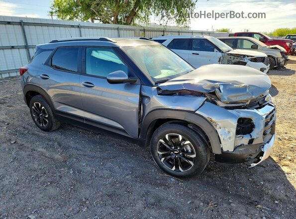 KL79MRSL6MB032501 2021 CHEVROLET TRAILBLAZER Gray Front right