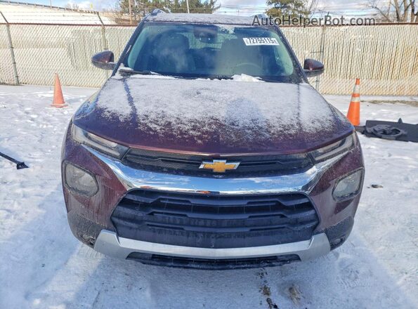 KL79MRSL8PB115545 2023 CHEVROLET TRAILBLAZER Maroon Դիմացի տեսք