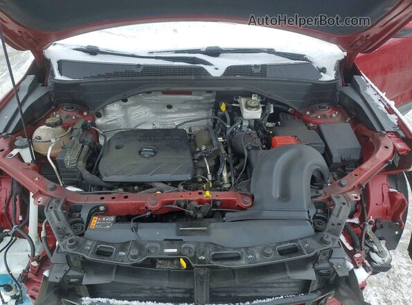 KL79MRSL9MB010735 2021 CHEVROLET TRAILBLAZER Red Vista del compartimento del motor