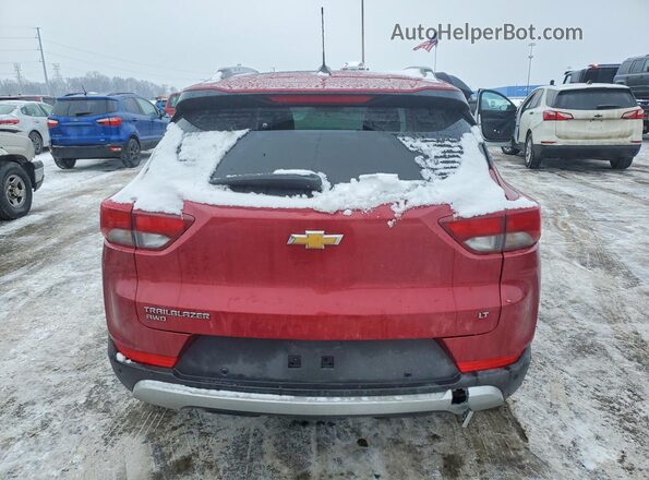 KL79MRSL9MB010735 2021 CHEVROLET TRAILBLAZER Red Vista trasera