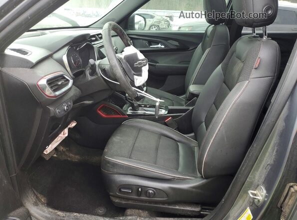 KL79MTSL1MB086141 2021 CHEVROLET TRAILBLAZER Gray წინა სალონის ხედი