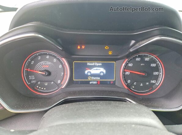 KL79MTSL1MB086141 2021 CHEVROLET TRAILBLAZER Gray ხელსაწყოთა პანელის ხედი
