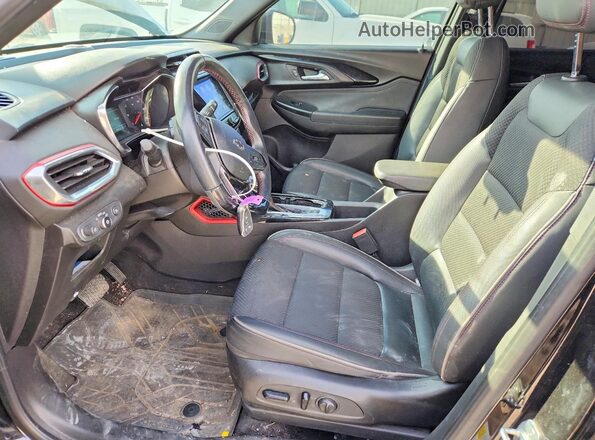 KL79MTSL3MB073102 2021 CHEVROLET TRAILBLAZER Black წინა სალონის ხედი