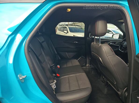 KL79MTSL3MB073794 2021 CHEVROLET TRAILBLAZER Teal Rear view