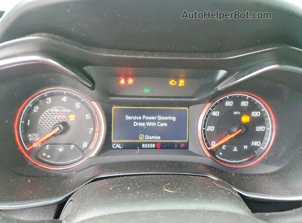 KL79MTSL6MB116072 2021 CHEVROLET TRAILBLAZER White ხელსაწყოთა პანელის ხედი