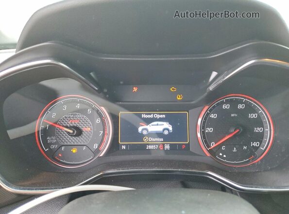 KL79MUSL0MB069630 2021 CHEVROLET TRAILBLAZER Black Вид щитка приладів