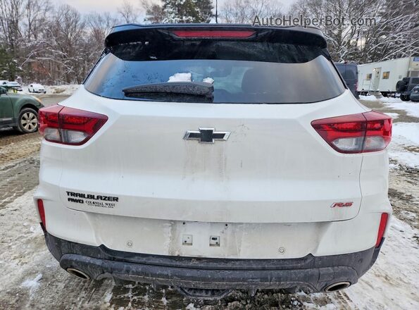 KL79MUSL3MB122241 2021 CHEVROLET TRAILBLAZER White Вид ззаду