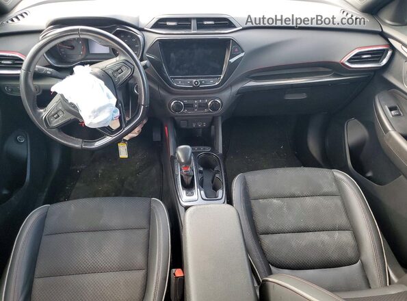 KL79MUSL5MB007057 2021 CHEVROLET TRAILBLAZER White Widok deski rozdzielczej