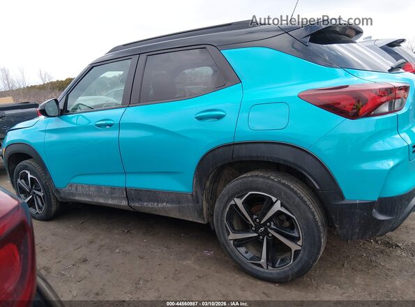 KL79MUSL7MB057099 2021 CHEVROLET TRAILBLAZER Бирюзовый Панорамный вид салона 360°