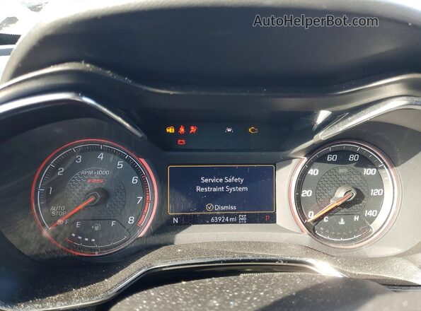 KL79MUSL8MB026489 2021 CHEVROLET TRAILBLAZER Black Вид щитка приладів
