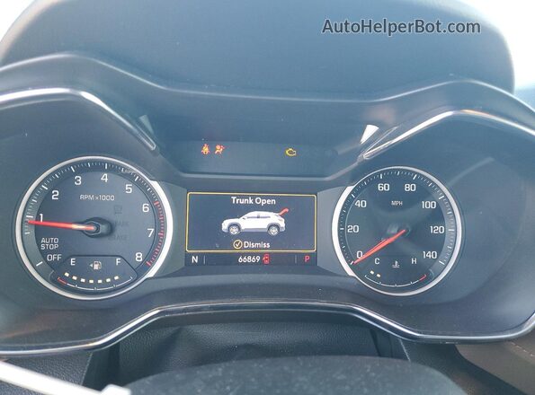 KL79MVSL4MB053582 2021 CHEVROLET TRAILBLAZER Tan Вид щитка приладів