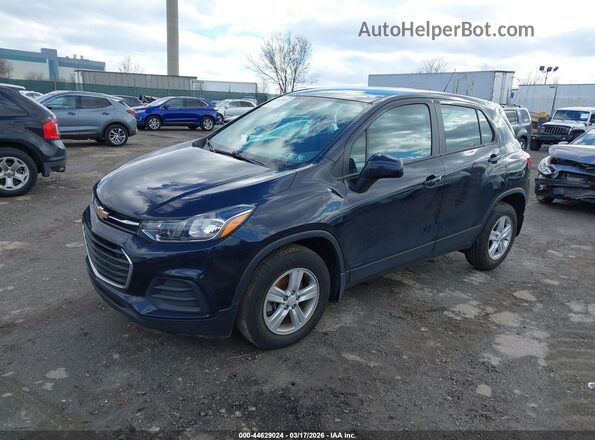 KL7CJKSB2MB315474 2021 CHEVROLET TRAX Синий Передняя левая четверть