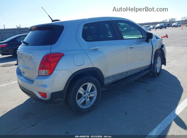 KL7CJKSB4HB103620 2017 CHEVROLET TRAX Silver Tył prawy