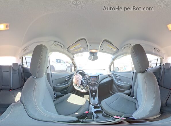 KL7CJKSB5MB308566 2021 CHEVROLET TRAX Gray Vista de la etiqueta del VIN