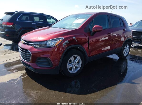 KL7CJKSB5MB331488 2021 CHEVROLET TRAX Red Առջևի ձախ երեք քառորդ տեսարան