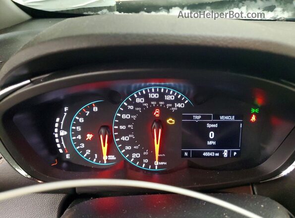 KL7CJPSB6MB320237 2021 CHEVROLET TRAX Gray Widok zestawu wskaźników