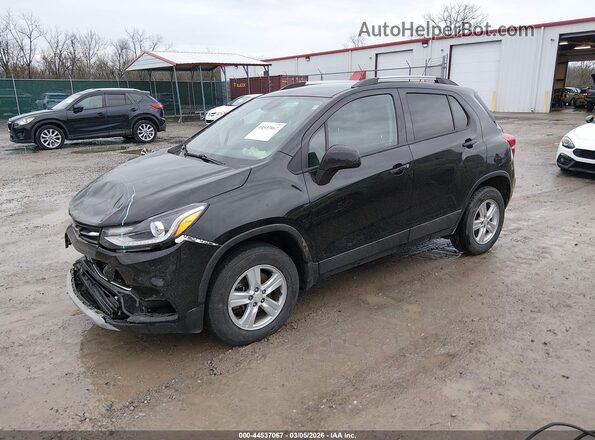KL7CJPSB9MB359002 2021 CHEVROLET TRAX Черный Передняя левая четверть
