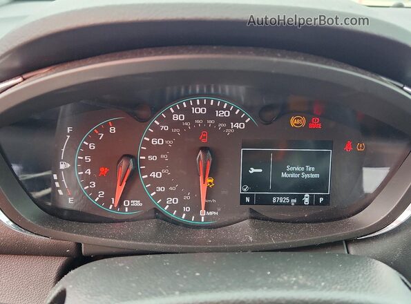 KL7CJPSM3MB368960 2021 CHEVROLET TRAX Silver Instrument cluster view