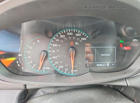 KL7CJPSM7NB542501 2022 CHEVROLET TRAX Silver Instrument cluster view