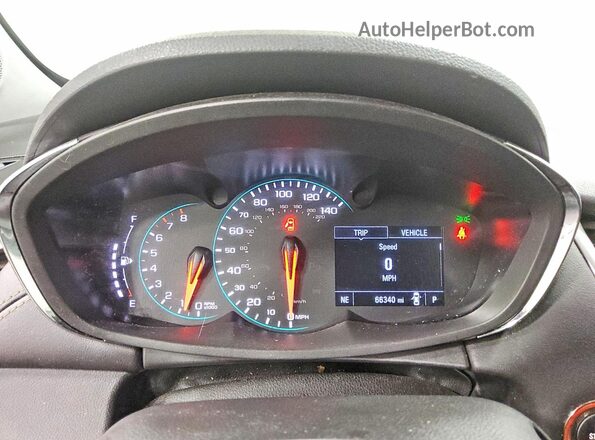 KL7CJPSMXNB540581 2022 CHEVROLET TRAX Silver Instrument cluster view