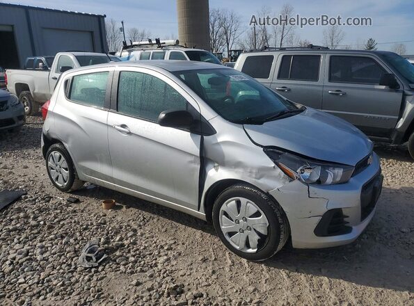 KL8CA6SA3HC754791 2017 CHEVROLET SPARK Серебряный Передняя правая четверть